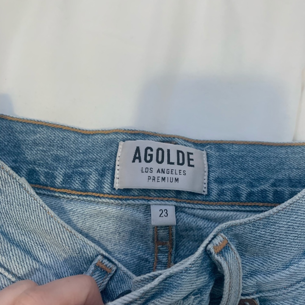 Agolde High Rise Straight Crop - Picture 4 of 5